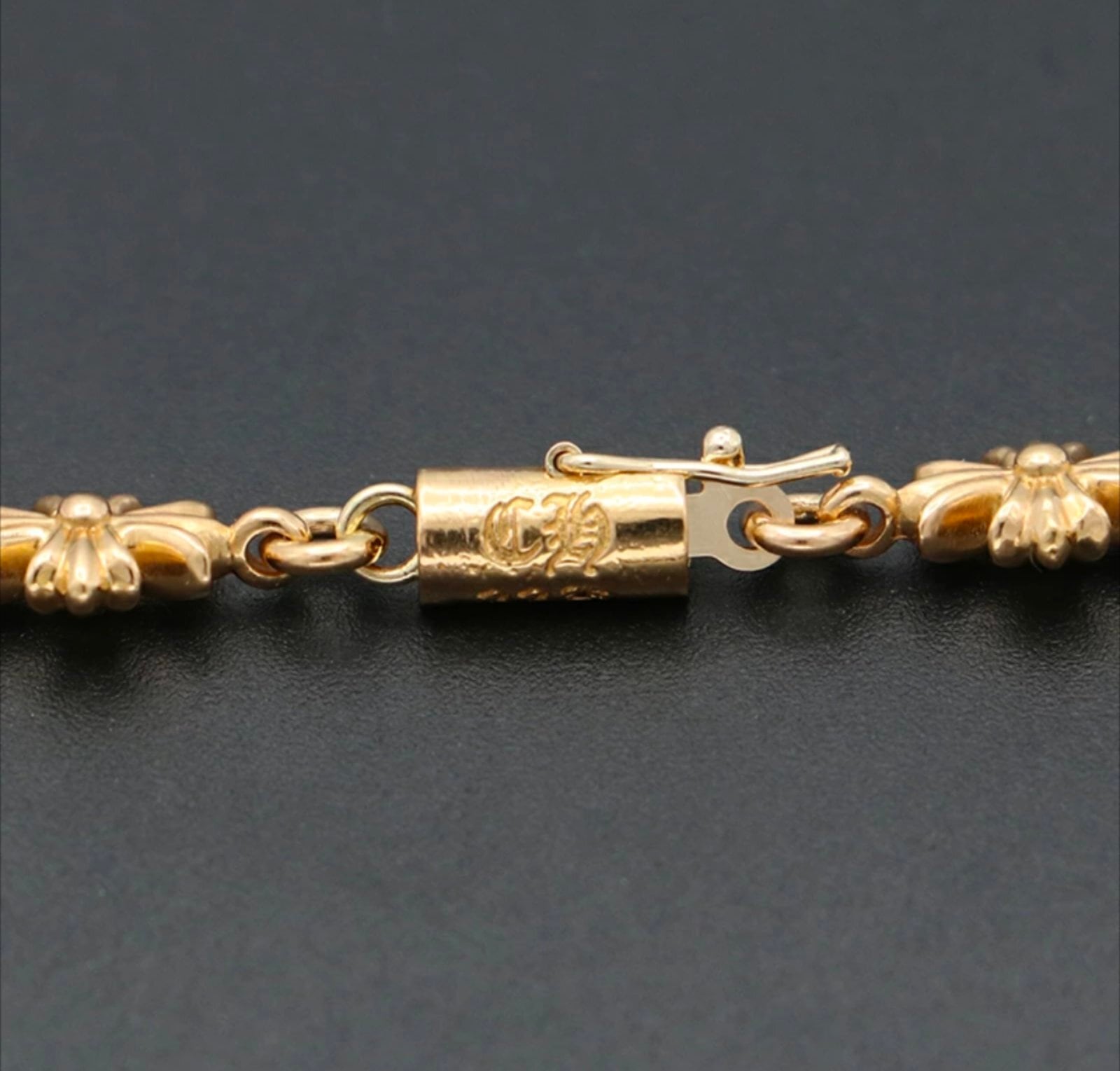 CHROME HEARTS クロムハーツ NKLC TINY E CH PLS I20 GLD タイニーE CH