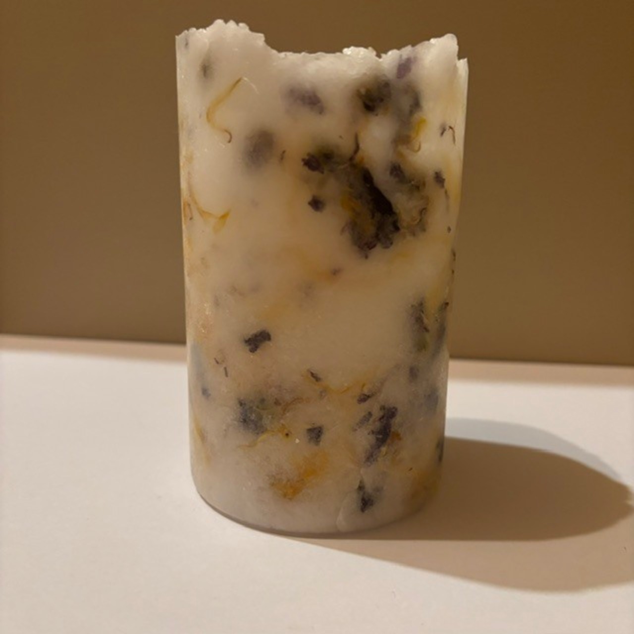 calm candle : dry herb candle／white