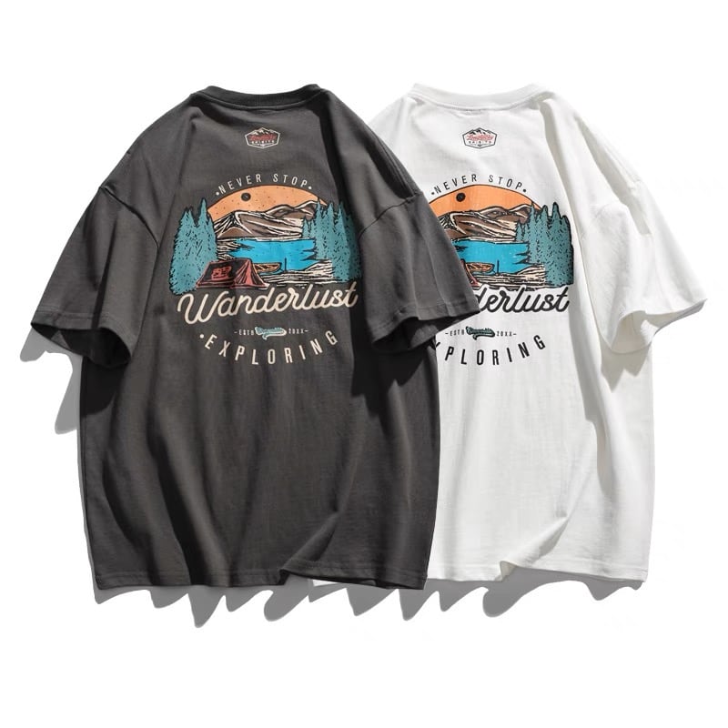 ヴィンテージライクグラフィックTシャツ 2color KH1031 | nicoilo