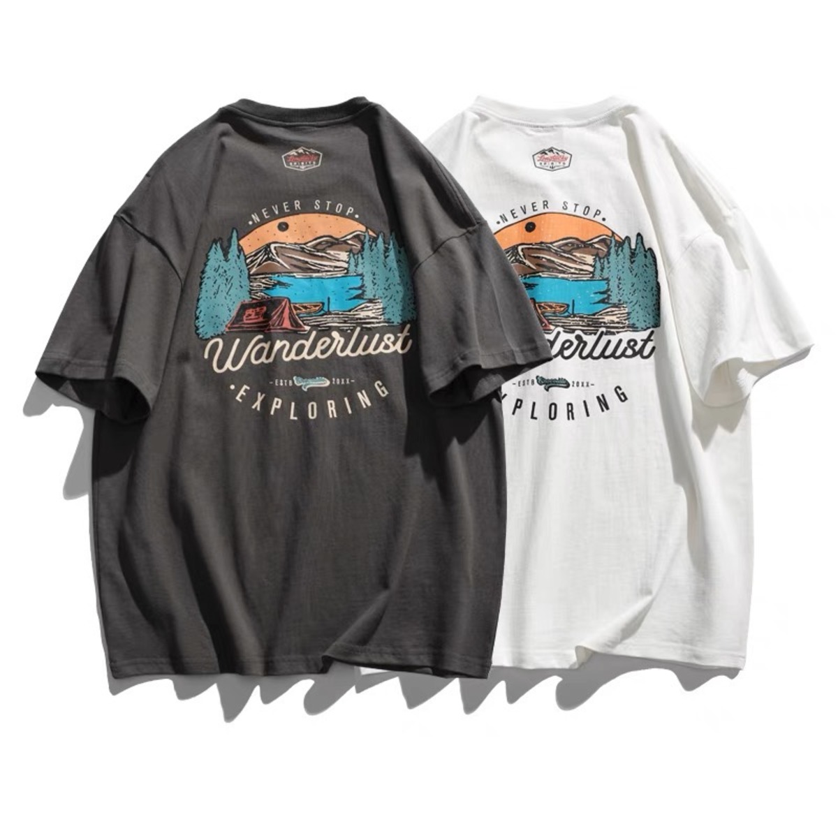 ヴィンテージライクグラフィックTシャツ 2color KH1031 | nicoilo 