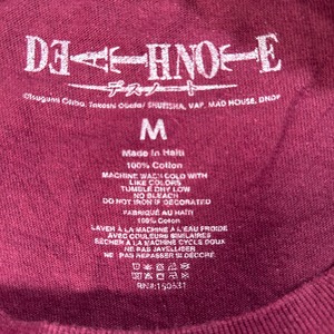12531 DEATH NOTE デスノート ホラー Tシャツ M