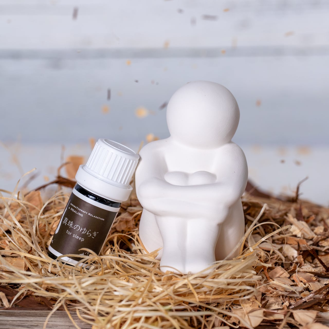 真珠のゆらぎ アロマオイル＆人型ディフューザーセット 5ml｜伊勢志摩