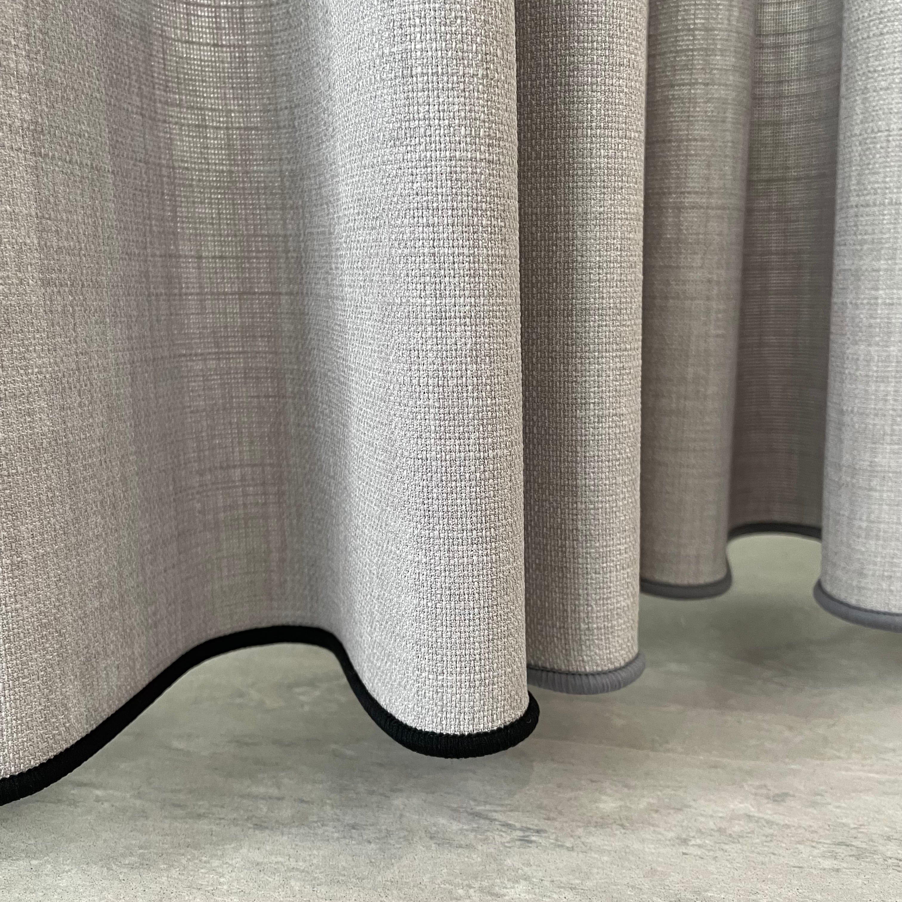 カーテン　ツートン　ボトムボーダー カラーボトムロック ドレープカーテン／1.5倍ヒダ／ | Airpuric エア