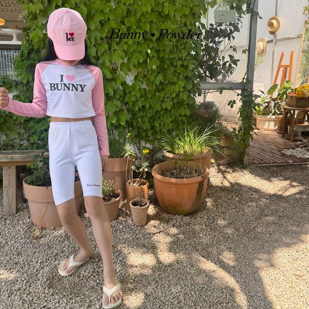 [Bunny Powder] (Feature) I Love Rash Guard (L/XL) / [버니파우더] (기획)알럽레쉬가드 (L/XL)