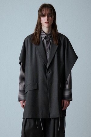 Square Vest / 2/60 トロピカル / U734-V01-103