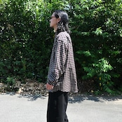 SHIRT10(90年代ペンドルトンウールレーンボタンダウンロングスリーブマドラスチェックシャツ)