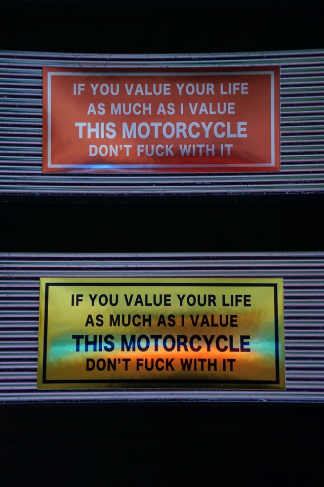 EVILACT sticker " DON'T...THIS MOTORCYCLE "