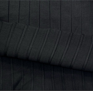 ★TC046◆2.5m◆綿100%針抜きニット生地◆ブラック