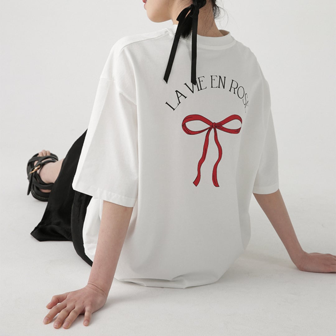 cotton basic round neck print short sleeve t shirt