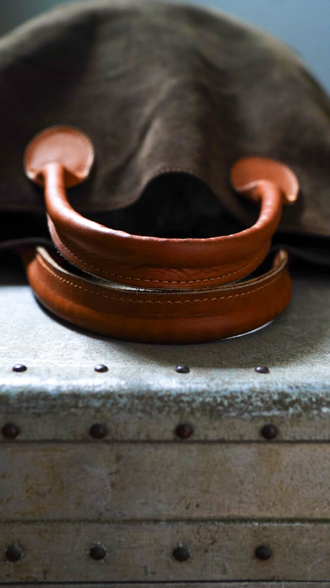 スエード レザーハンドルトートバッグ 1970-1980s】G.H.BASS&Co. ジーエイチバス スエード レザー トート