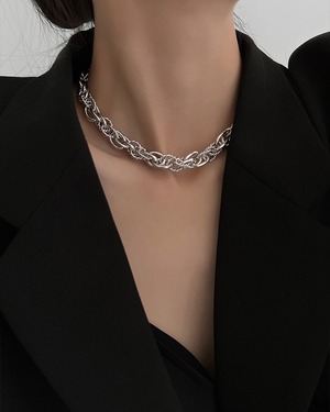 スパイラルチェーンネックレス A0621