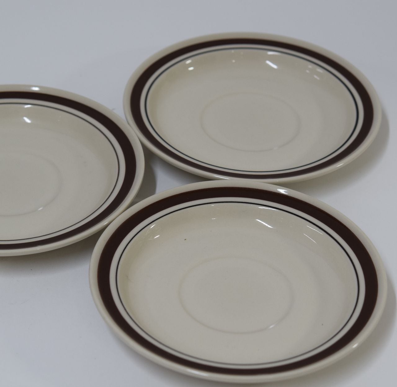 昭和レトロ 日本製 ストーンウェア カップ＆ソーサー 3客組 昭和雑貨