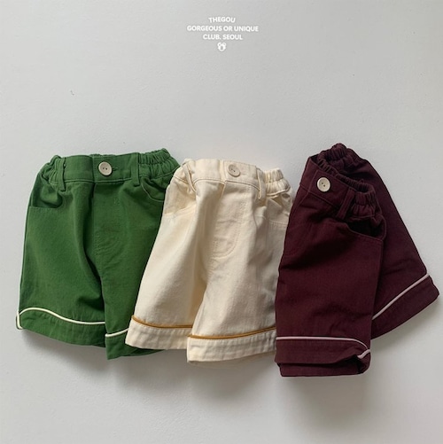 【予約】GO U コードラインハーフパンツ 90~160