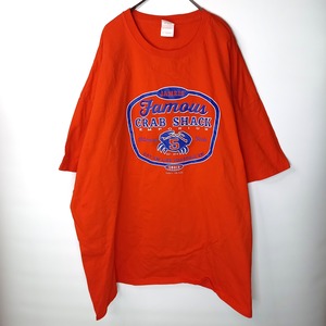 ギルダン　クルーネック　プリントTシャツ　半袖　企業ロゴ　CRAB SHACK