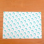 【CHIQON】PAPER IN B6サイズ 便箋「おかめたち・グリーン」