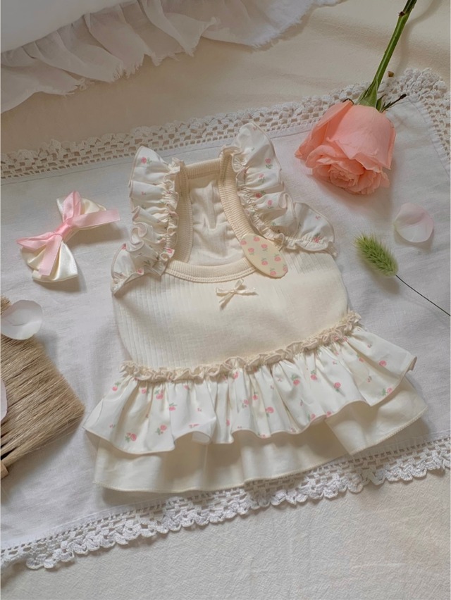 予約【seenii】pia dress (cream)