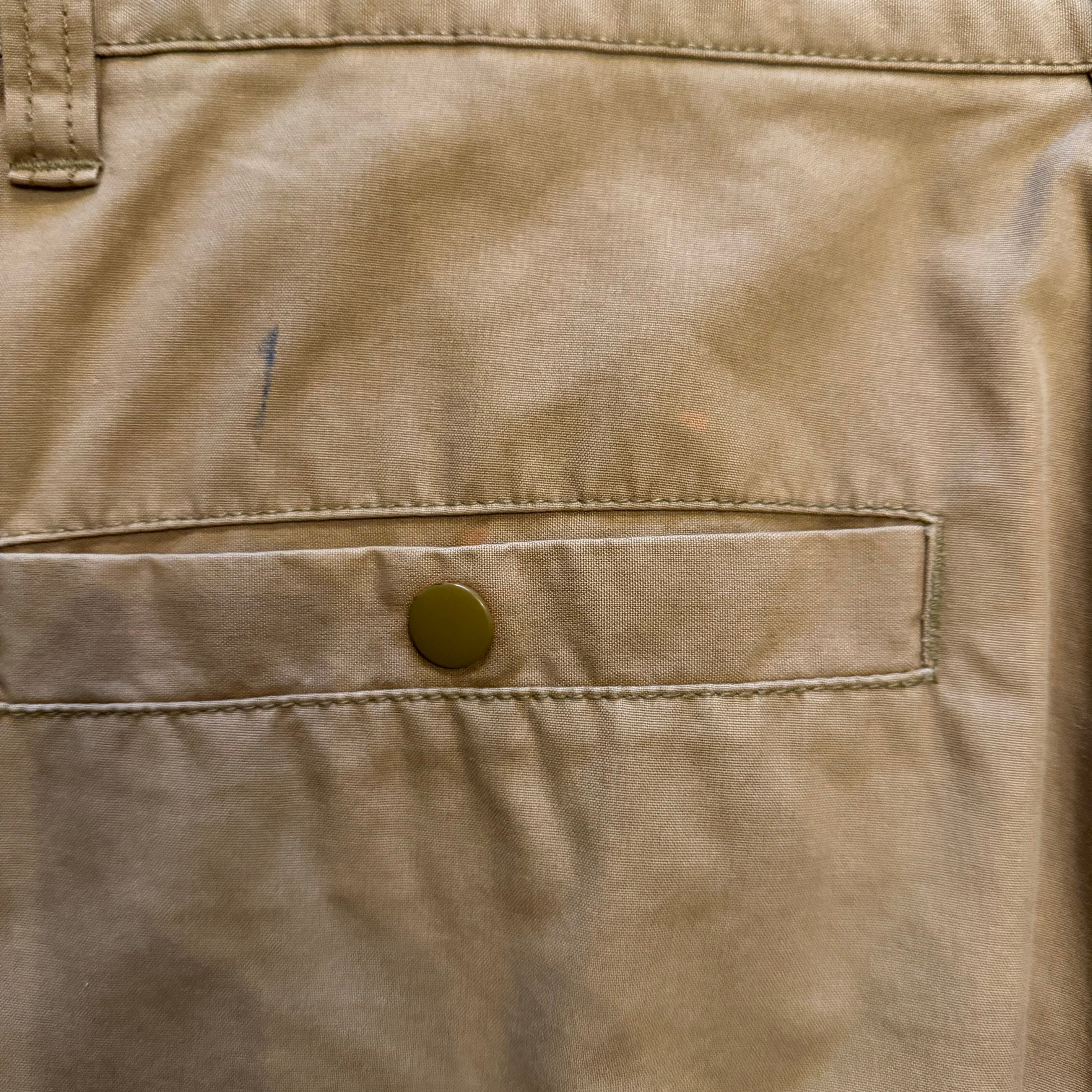 90s OLD STUSSY フライトパンツ紺タグサイズ32 ベージュ