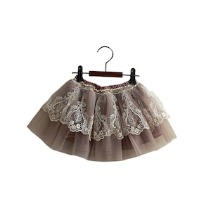 春ベルベットメッシュスカート2色