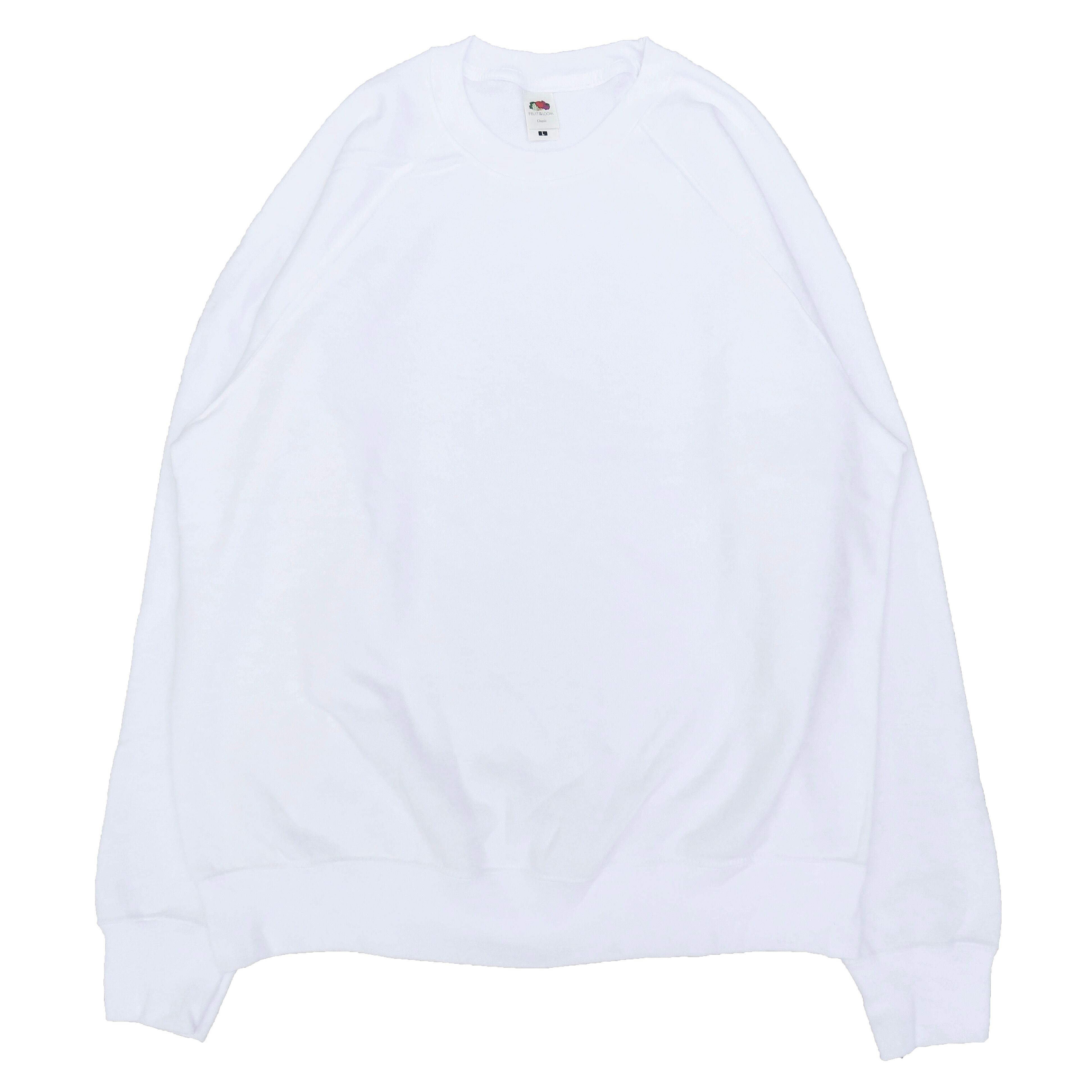 EURO FRUIT OF THE LOOM Classic SWEAT ホワイト