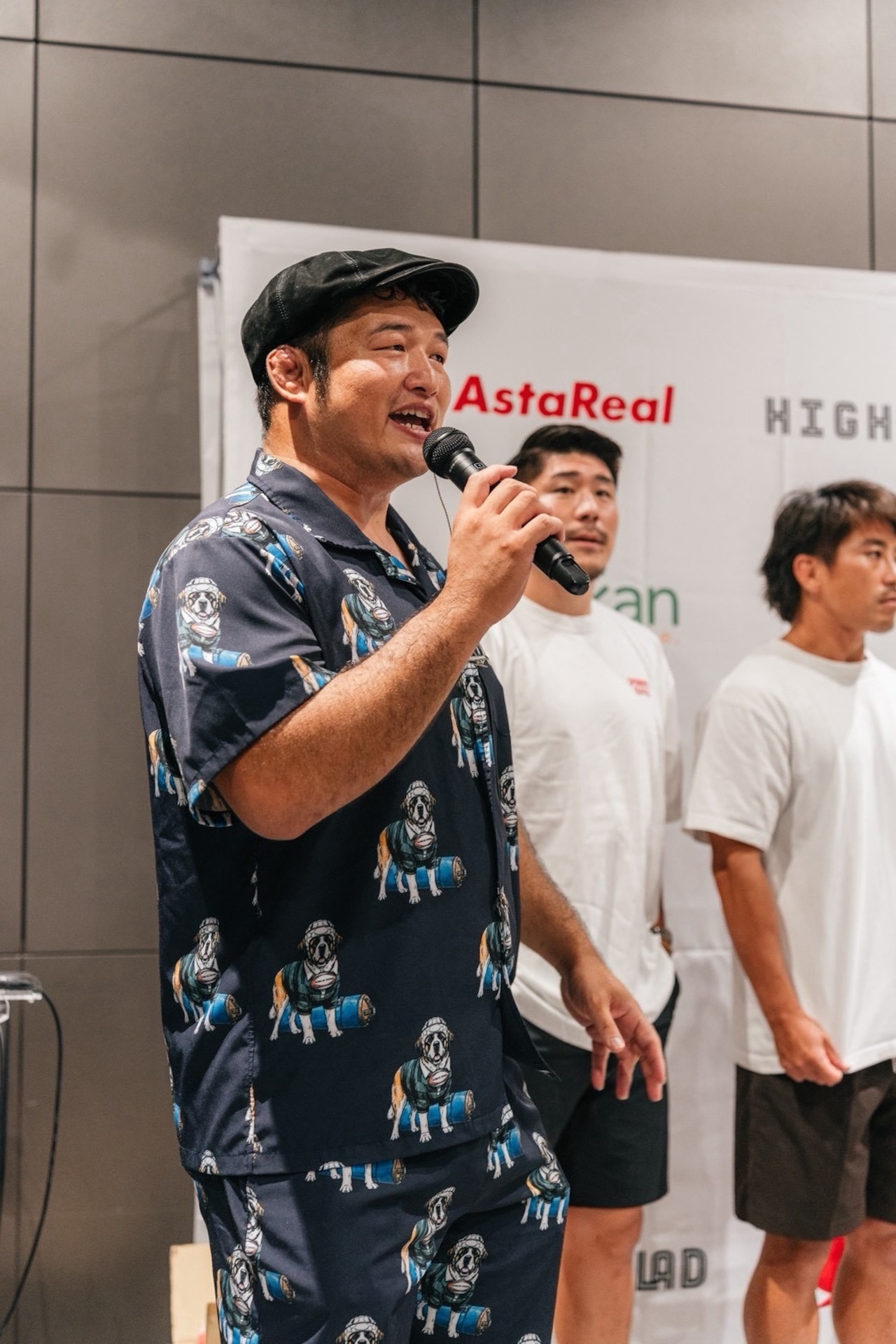 社長の一張羅　RUGBY DOGアロハハーフパンツ