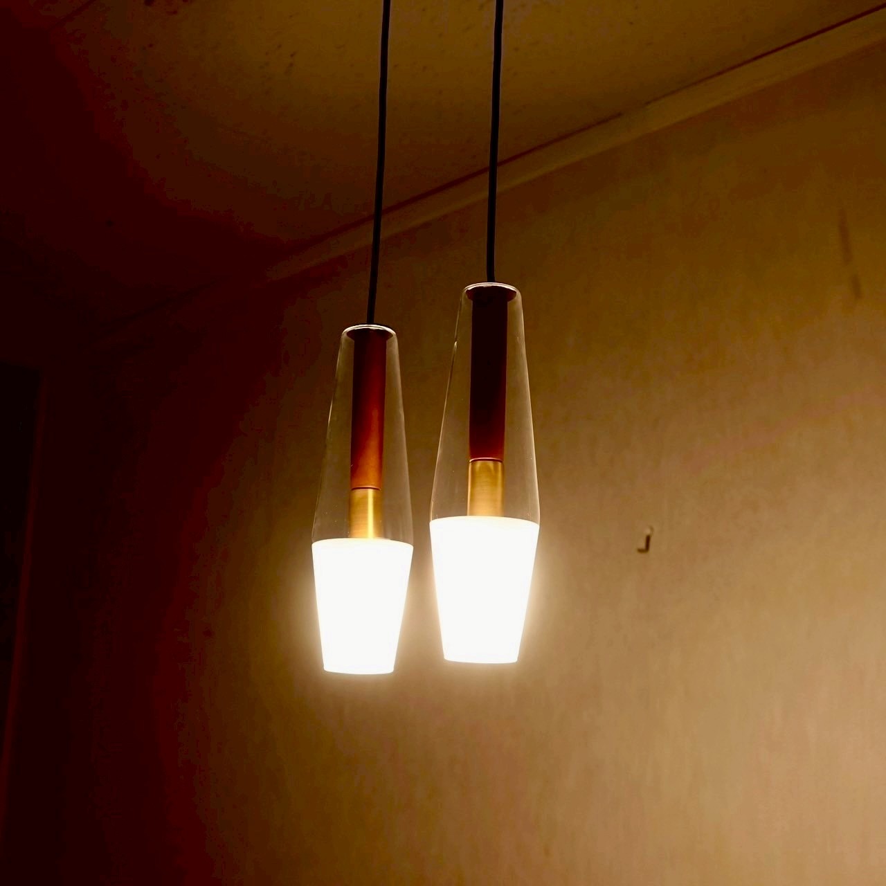 DAIKO 大光電機 ダイコー ペンダントライト 2灯 DPN-41191Y ガラス 北欧 ナチュラル モダン