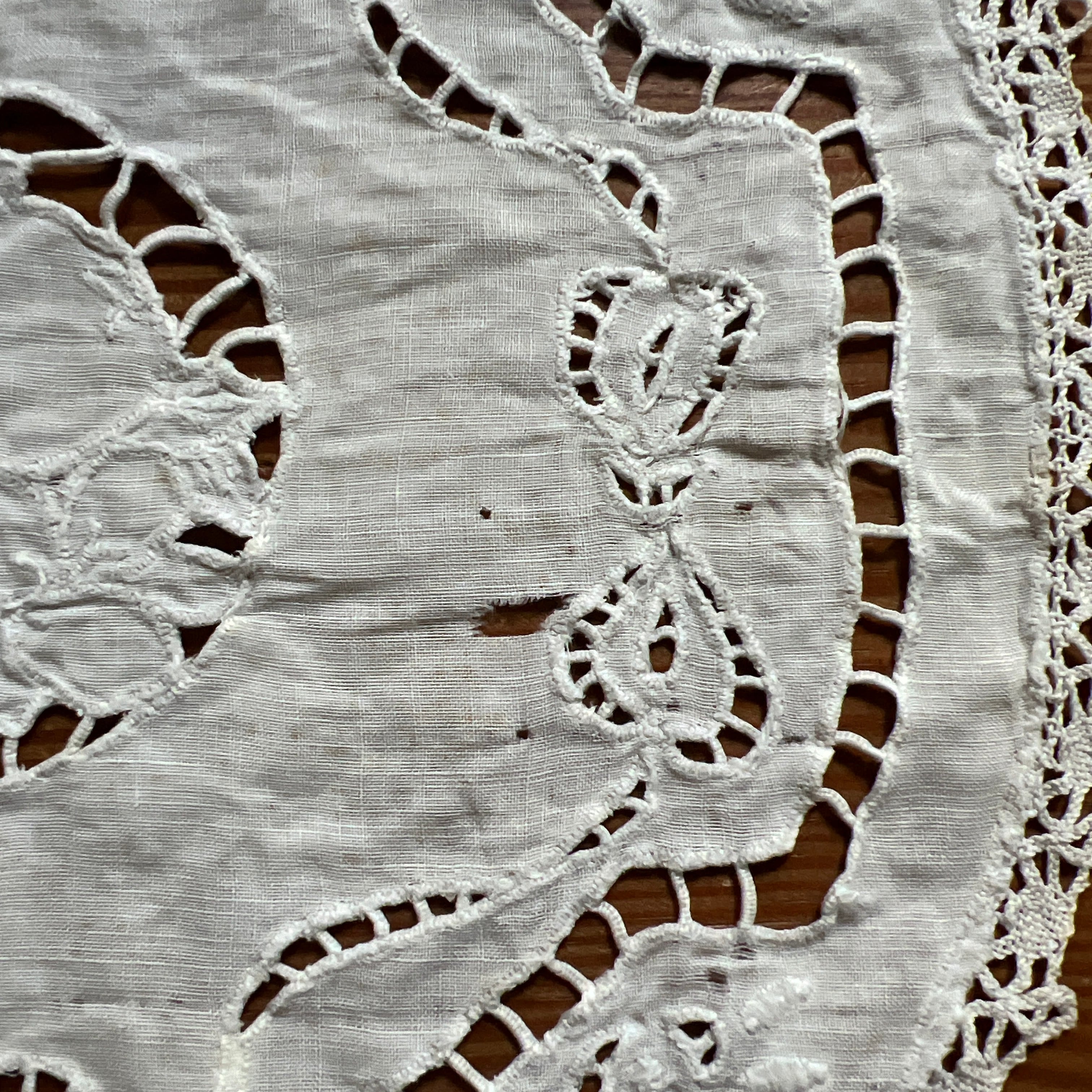 古いレース(F)ドイリー フランスアンティーク ヴィンテージ