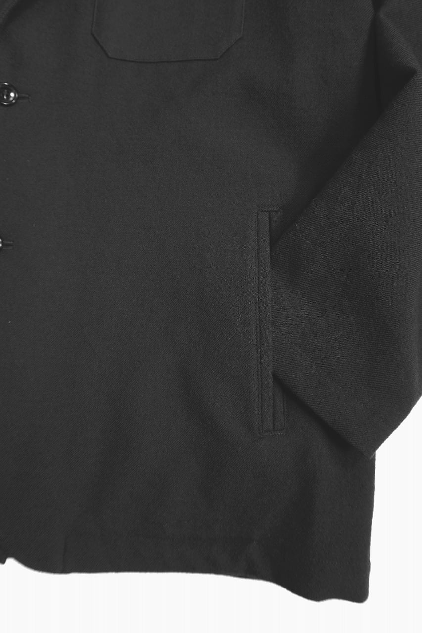 Virgin Wool Washed Twill Jacket