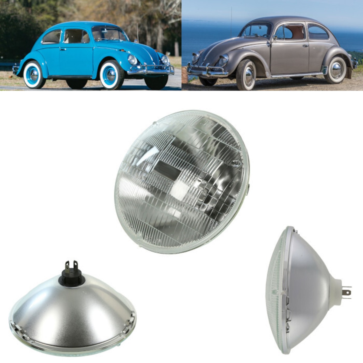ヘッドライト H6006 7インチ 6V 1950～1967 フォルクスワーゲン 