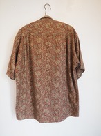 Givenchy Gentleman Paris Vintage Floral Pattern Short Sleeve Shirt