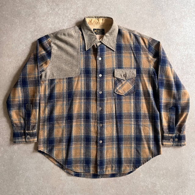 1970s  Kmart  Wool Check Shirt  XL    G362