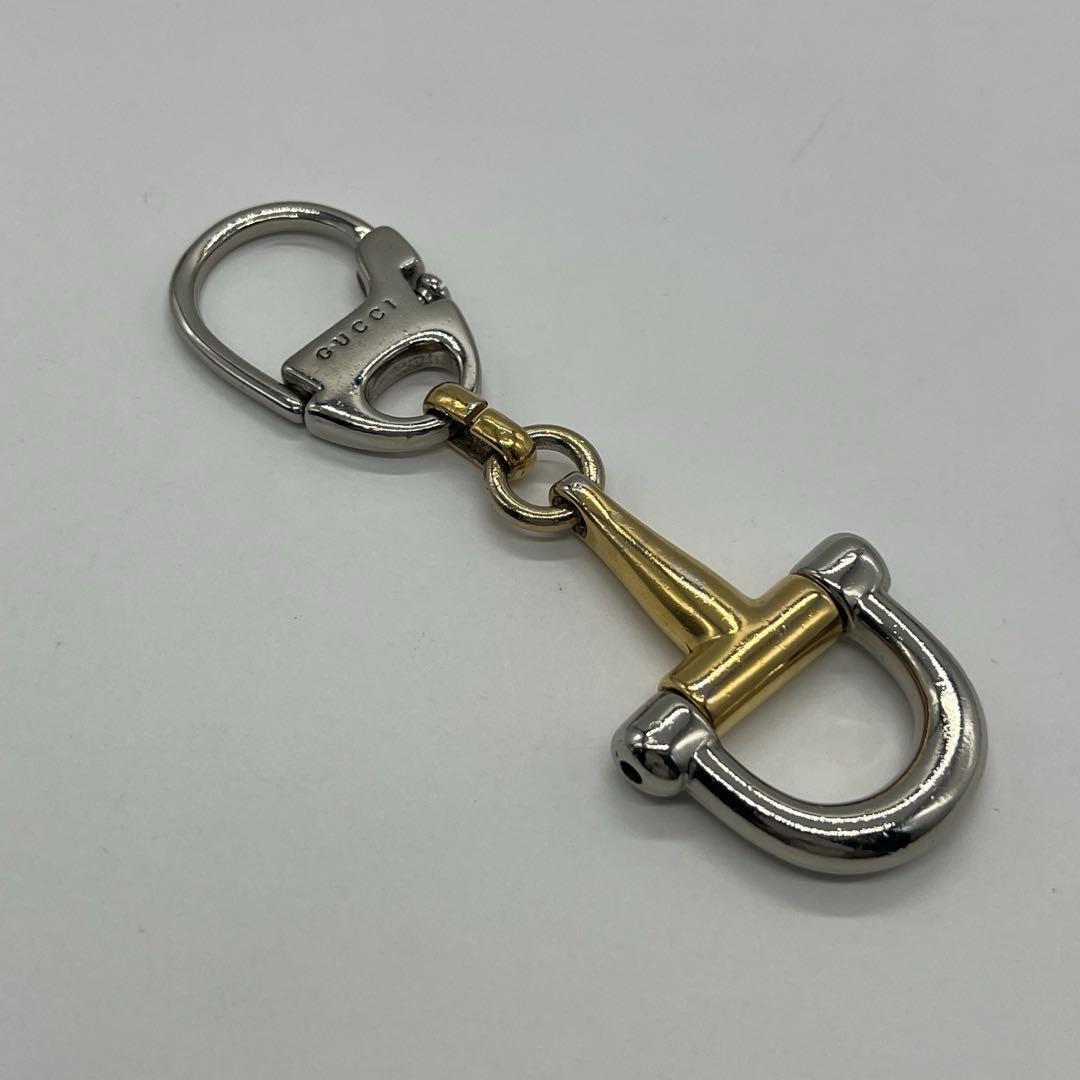 グッチ GUCCI ホースビット キーリング キーホルダー ゴールド メタル