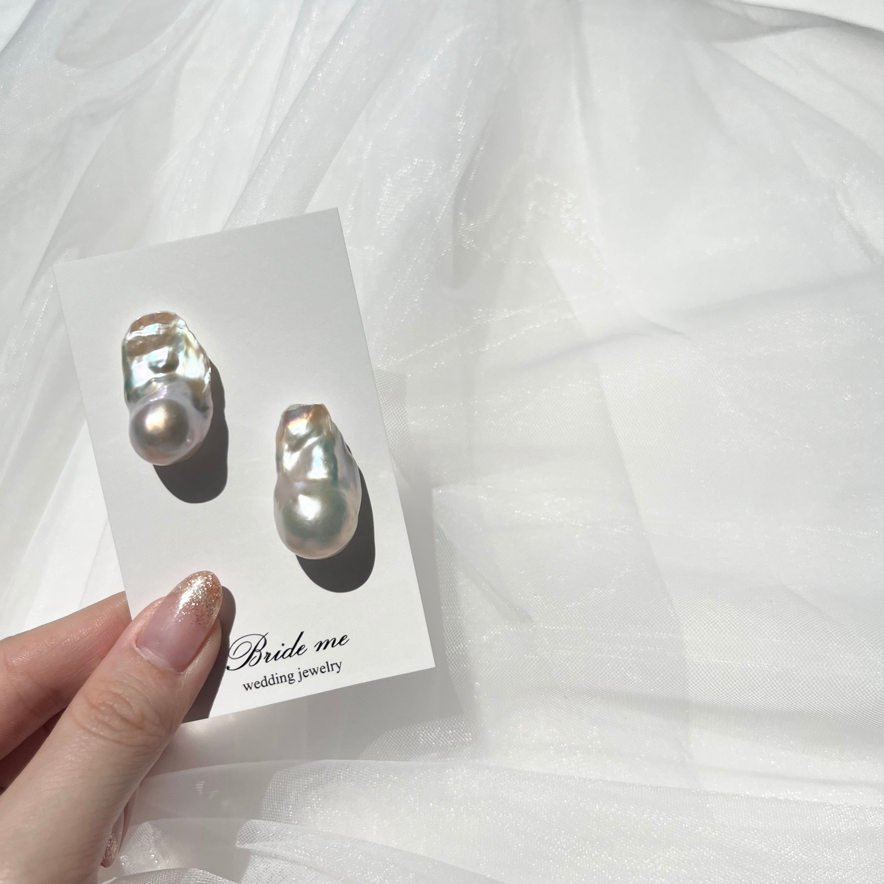 【605】バロック パール ピアス(レンタル)