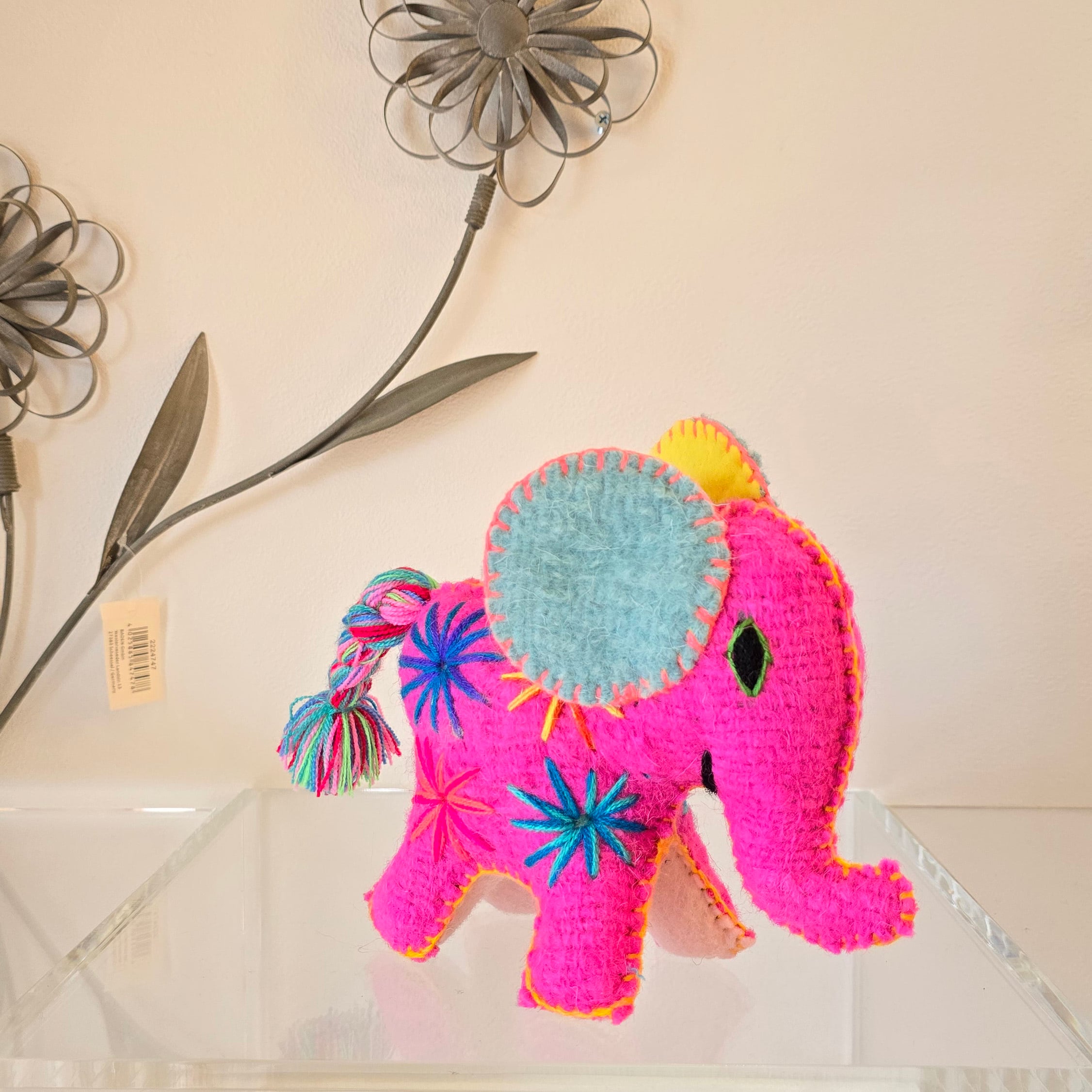 国内人気作家 シファカ K-seratta ハンドメイド ぬいぐるみ メキシコ直輸入】ハンドメイドぬいぐるみ ANIMAL PARADISE TRICERATOPS