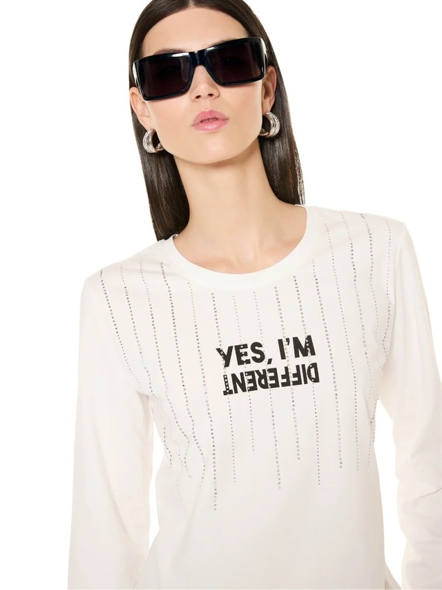 COSY   プリントラインストーン　コットントップス　ヴェルデッシマ　