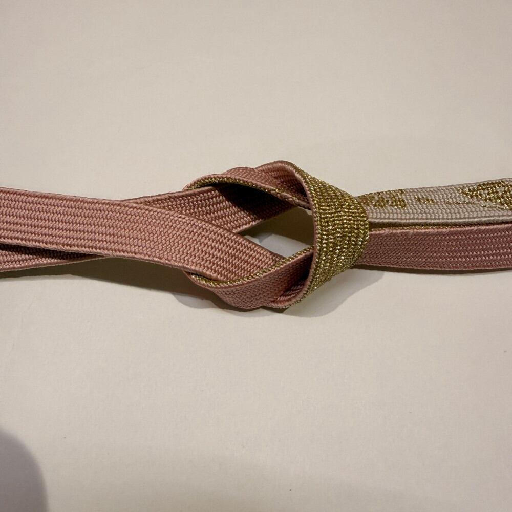 帯締め 新品 帯締め 帯〆 高麗組 手組み帯締め 平組 ピンク 礼装用 訪問着 色無地 正絹 絹100% 和装小物 6496