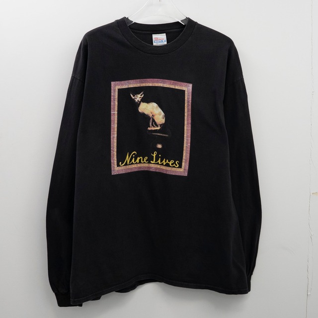 Aerosmith " Nine Lives L/S " Hanes XL 【A6-179】