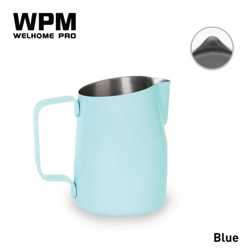 WPM Color Edition Stainless Milk Pither(Sharp Spout)/15.2oz 450ml  Blue/Black