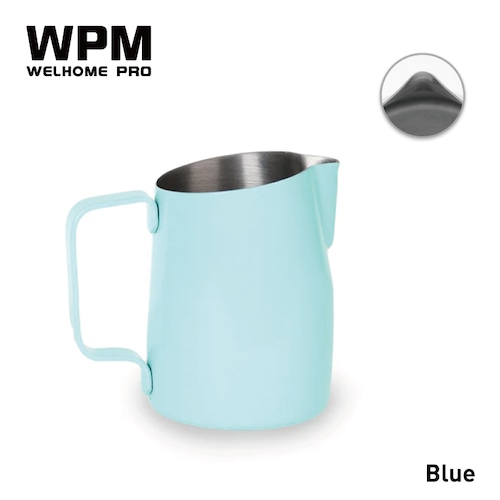 WPM Color Edition Stainless Milk Pither(Sharp Spout)/15.2oz 450ml  Blue/Black