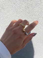 バイカラーオープンリング