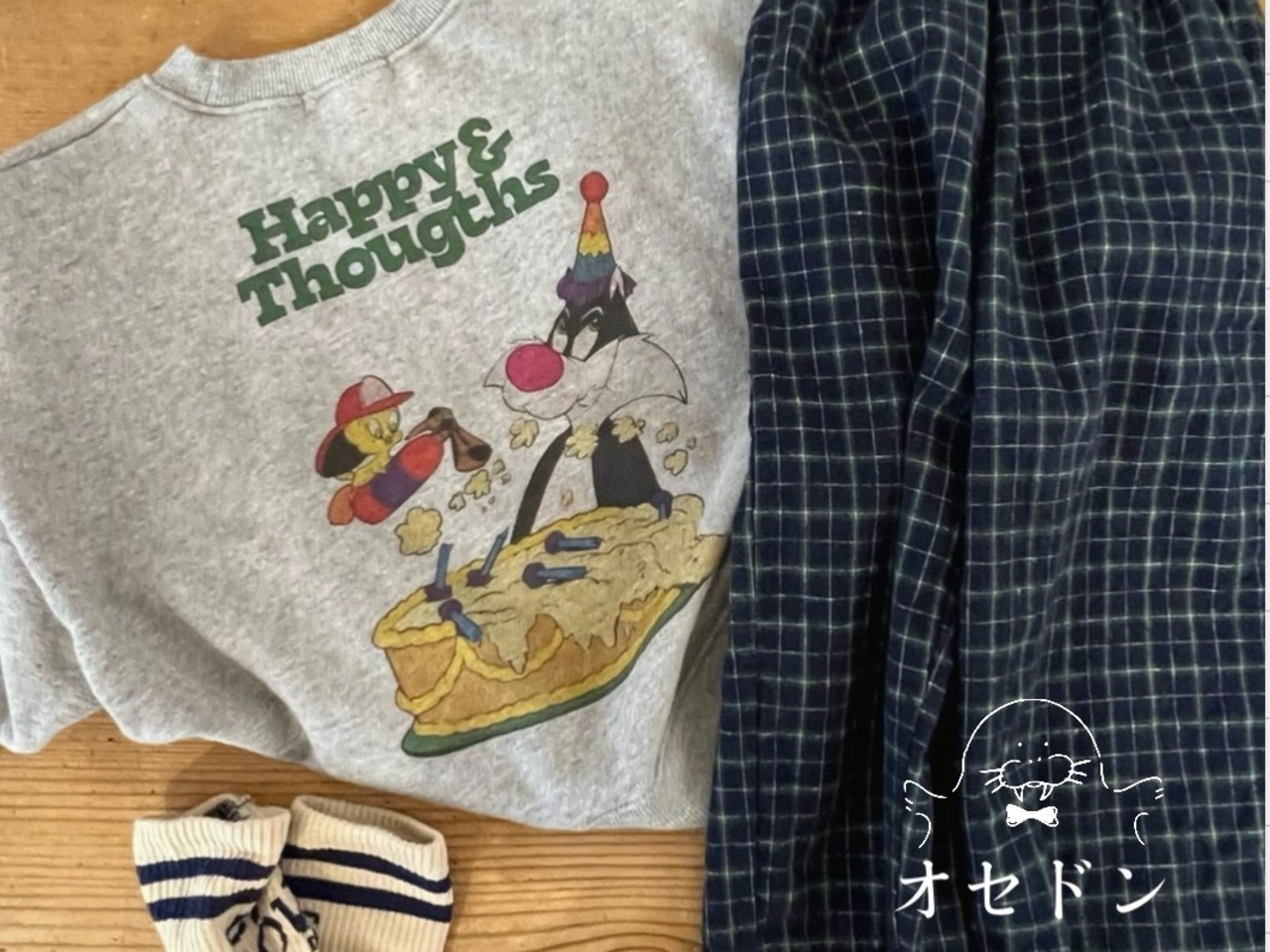 【Banana J】Happyスウェット メランジ 80〜110cm 241111 - 1