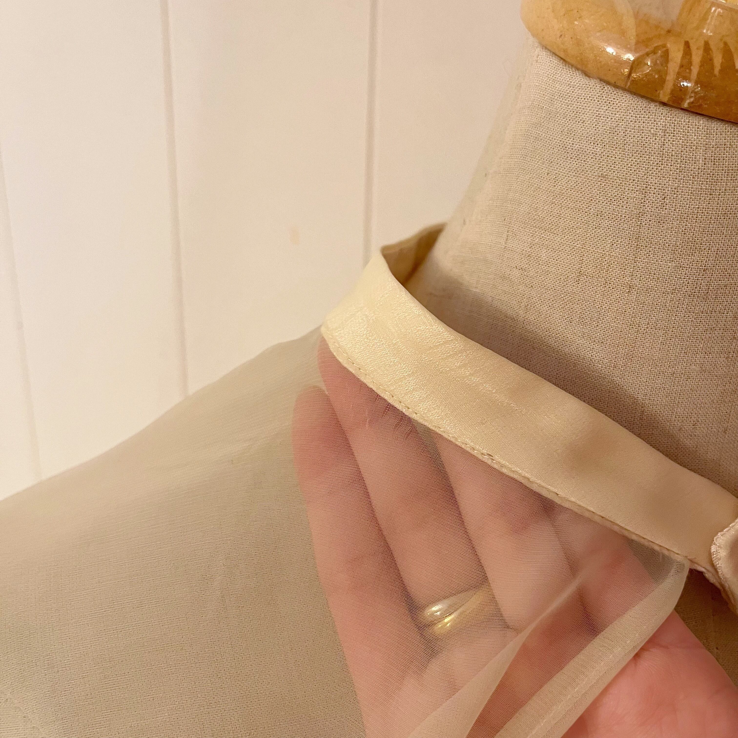 rose lace cream tulle cape