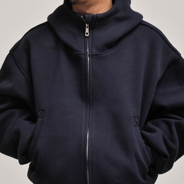 ボクシーフィット ジップアップ スウェットフーディー A1720