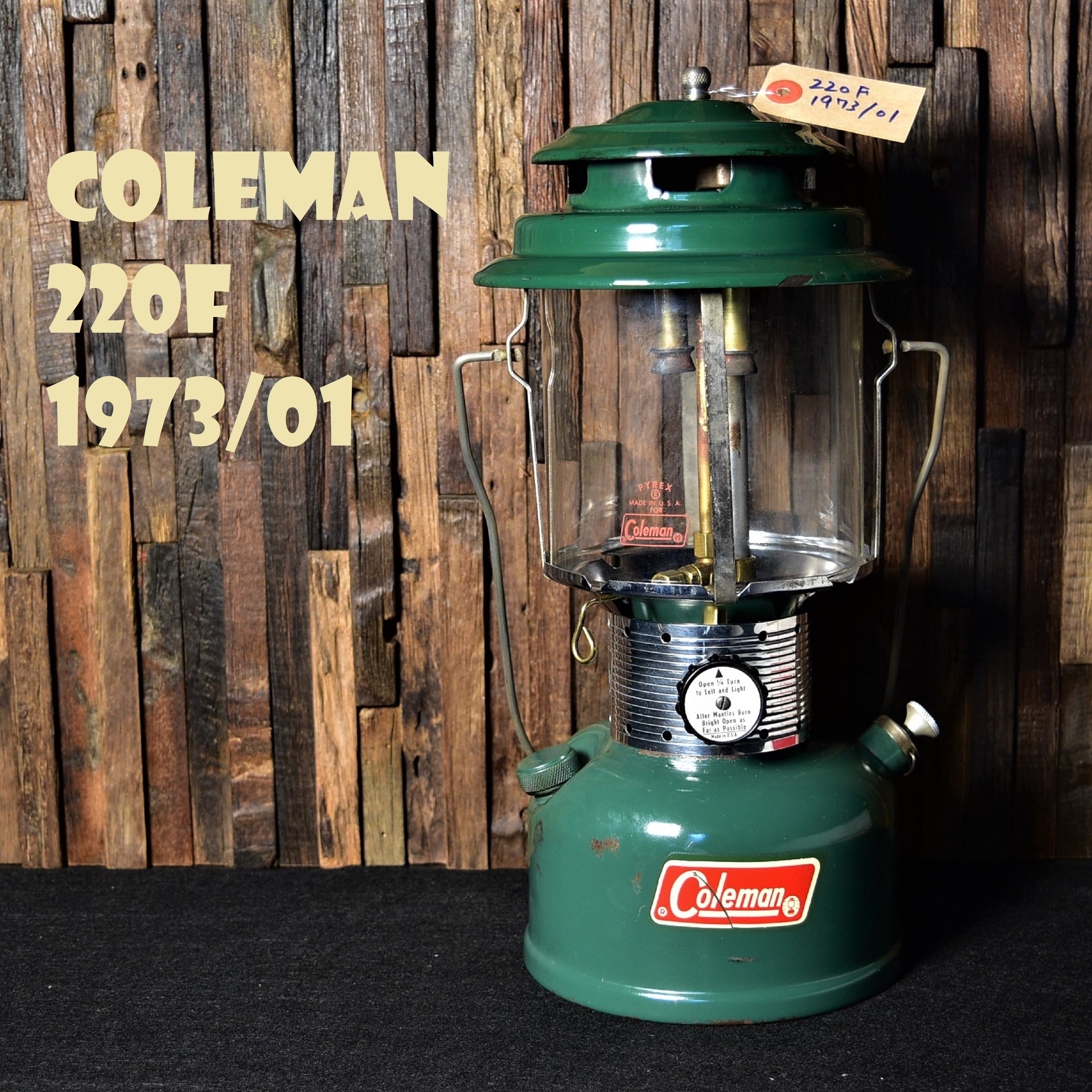 コールマン 220F 1973年1月製造 ツーマントル ランタン COLEMAN ...