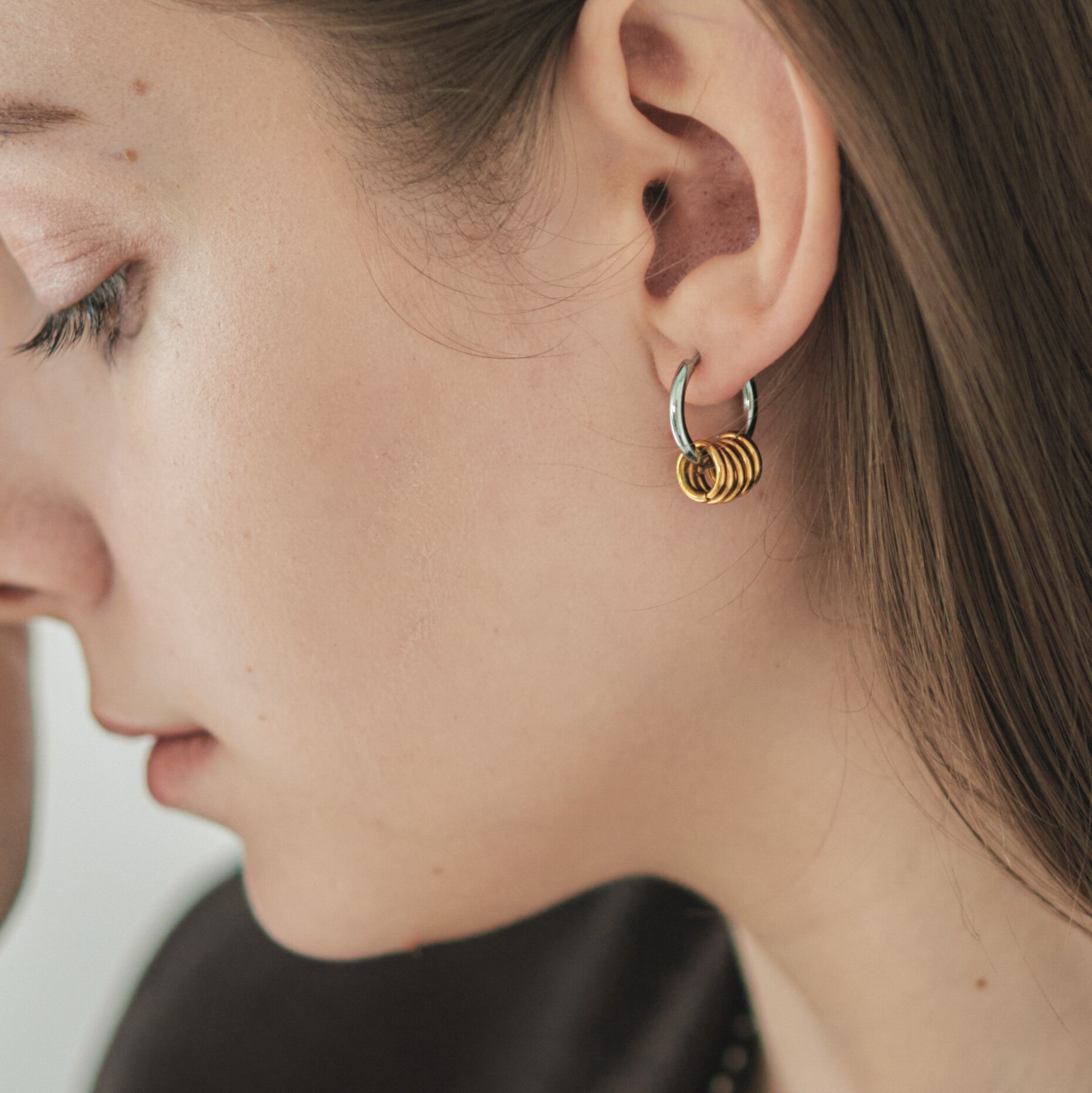 stainless 2way mix pierce | RIN. accessory ｜ステンレス・silver925