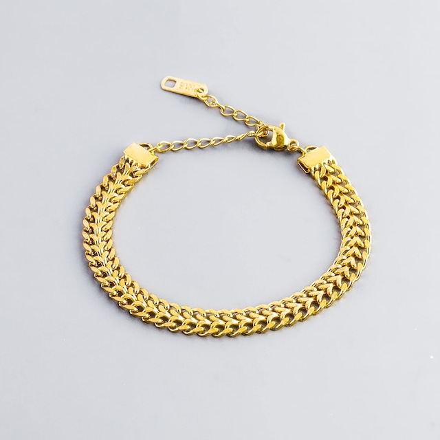 316L chain bracelet 3 ( 幅7㎜ )  #b33　☆