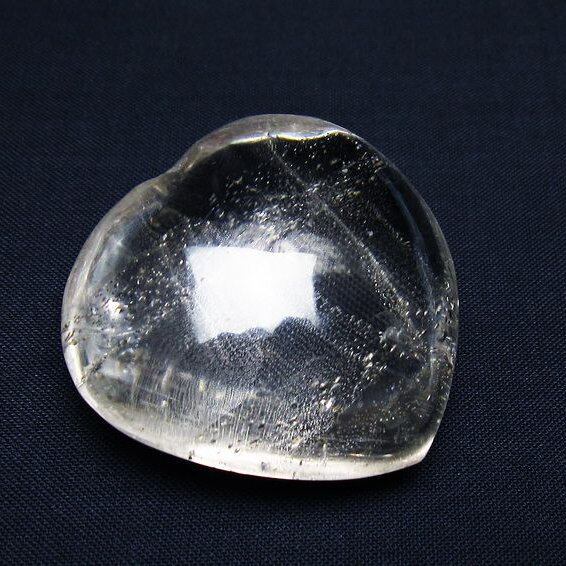 水晶 ハート置物 一点物 145-1569