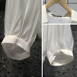 前結びホワイトブラウス W00503