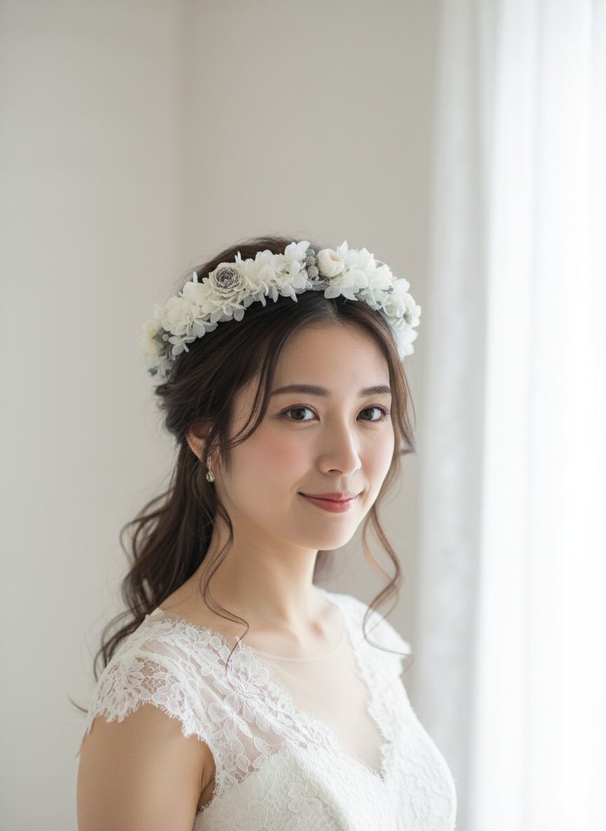 ヘア冠 ウエディング