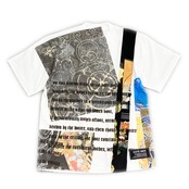 【tshirts215】S size KIMONO & print T-SHIRTS white