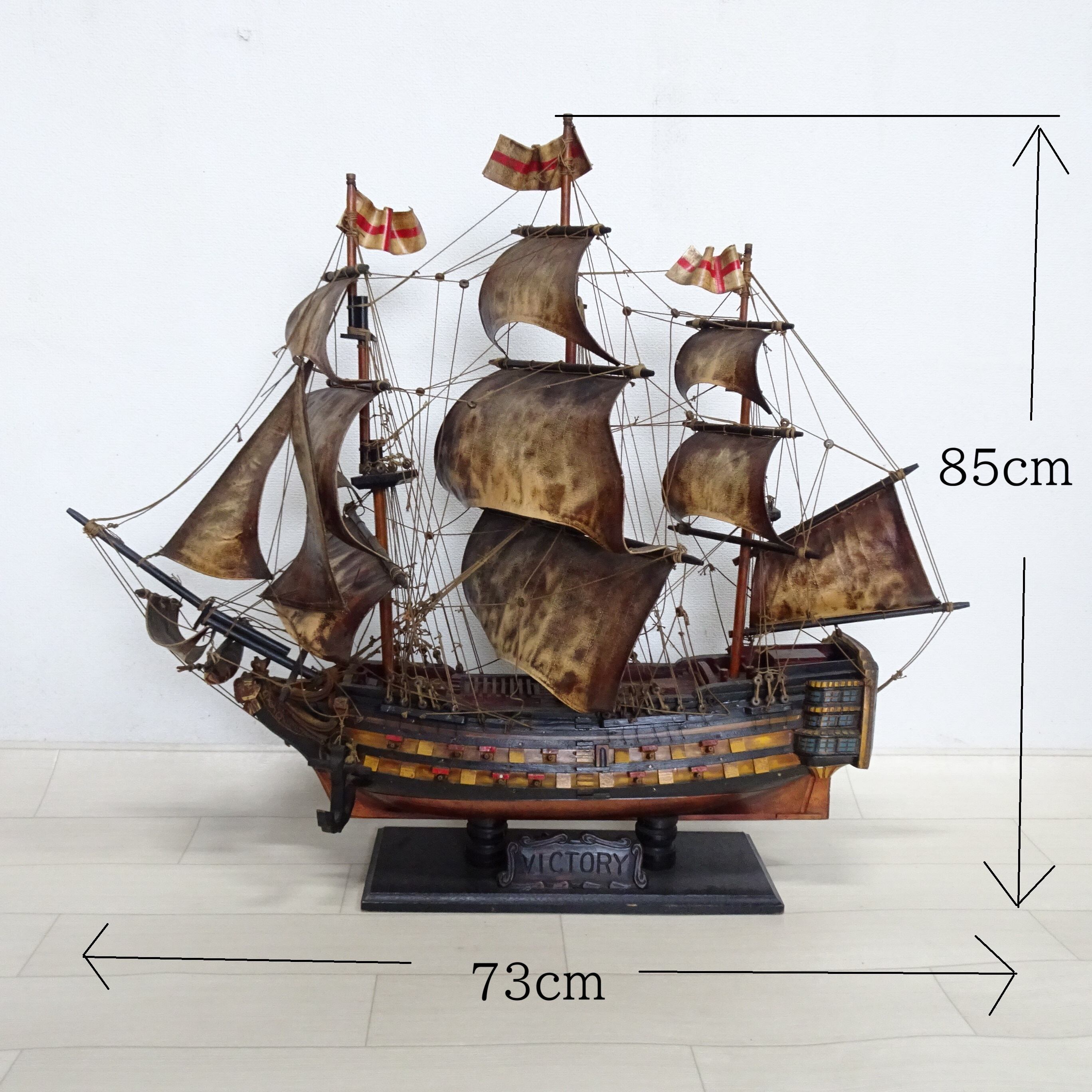 帆船の模型（小）【特価品】 | 純喫茶家具の村田商會